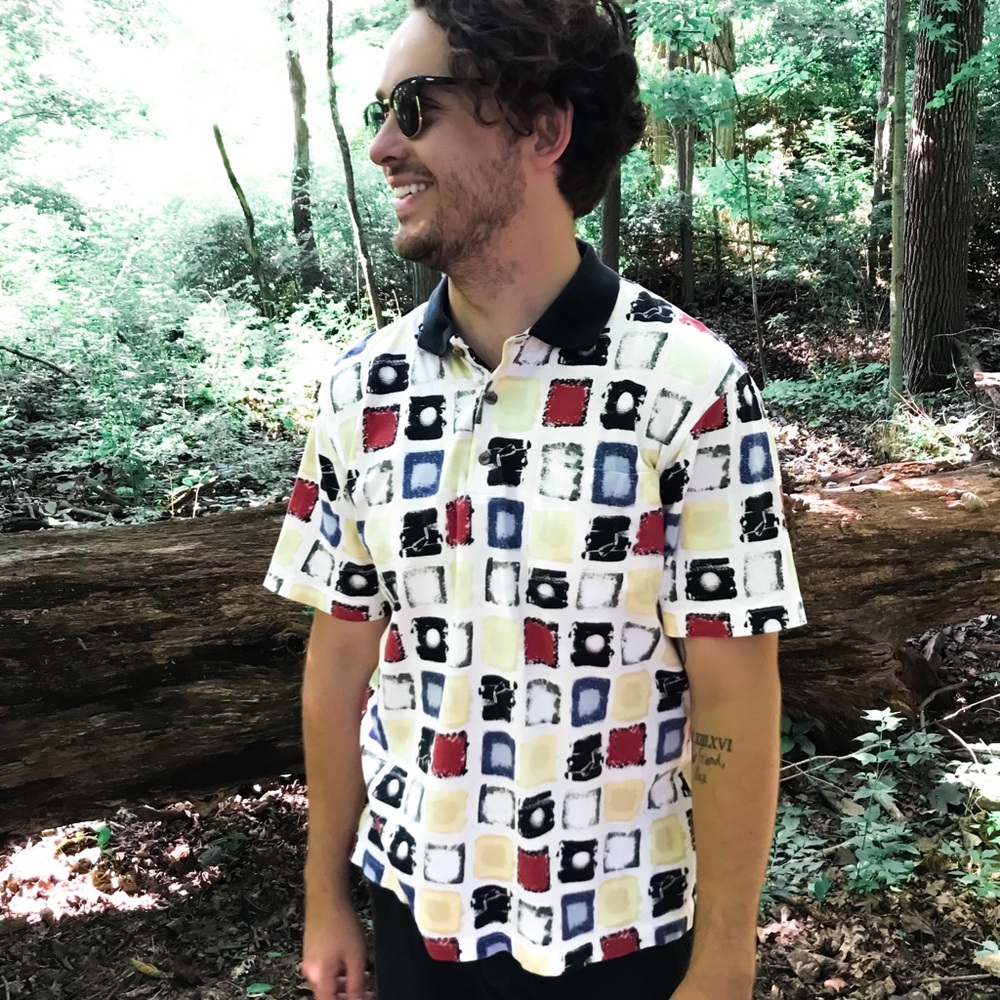 Men’s Multicolored Golf Shirt
